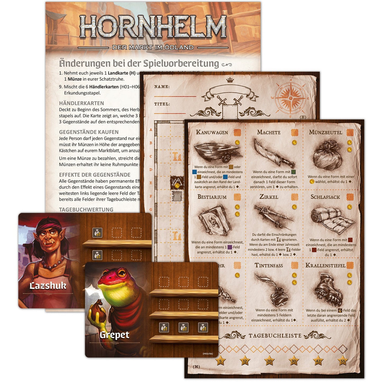 Der Kartograph & Die Kartographin: Ferne Expeditionen, Gesellschaftsspiel