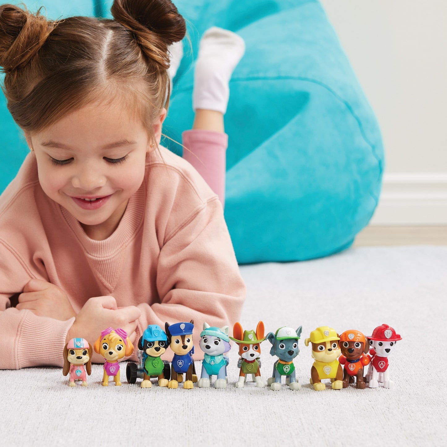 Spinmaster PAW Patrol - Action Pack Pups Geschenkset (10 Hundefiguren)