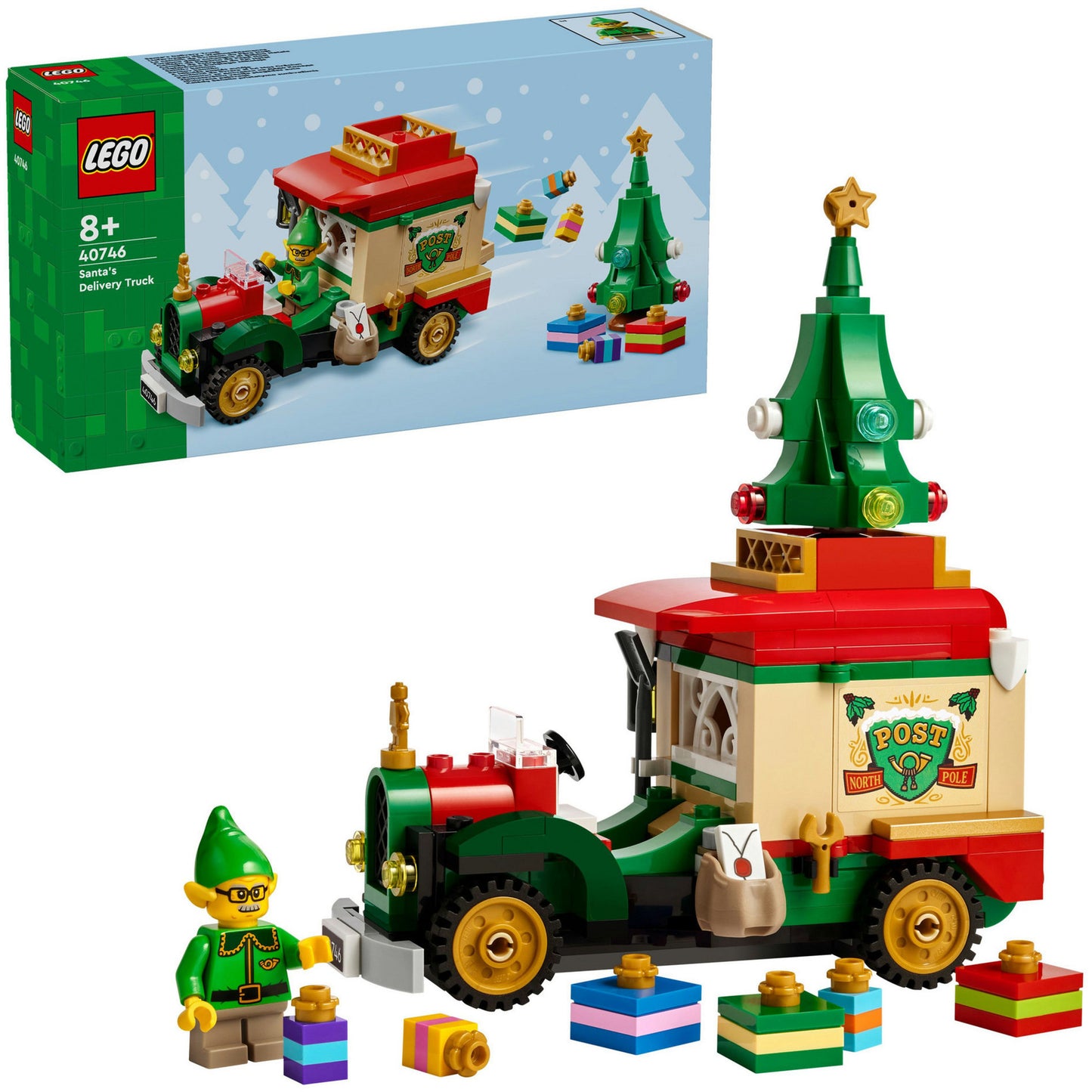 40746 Iconic Lieferwagen des Weihnachtsmann, Konstruktionsspielzeug