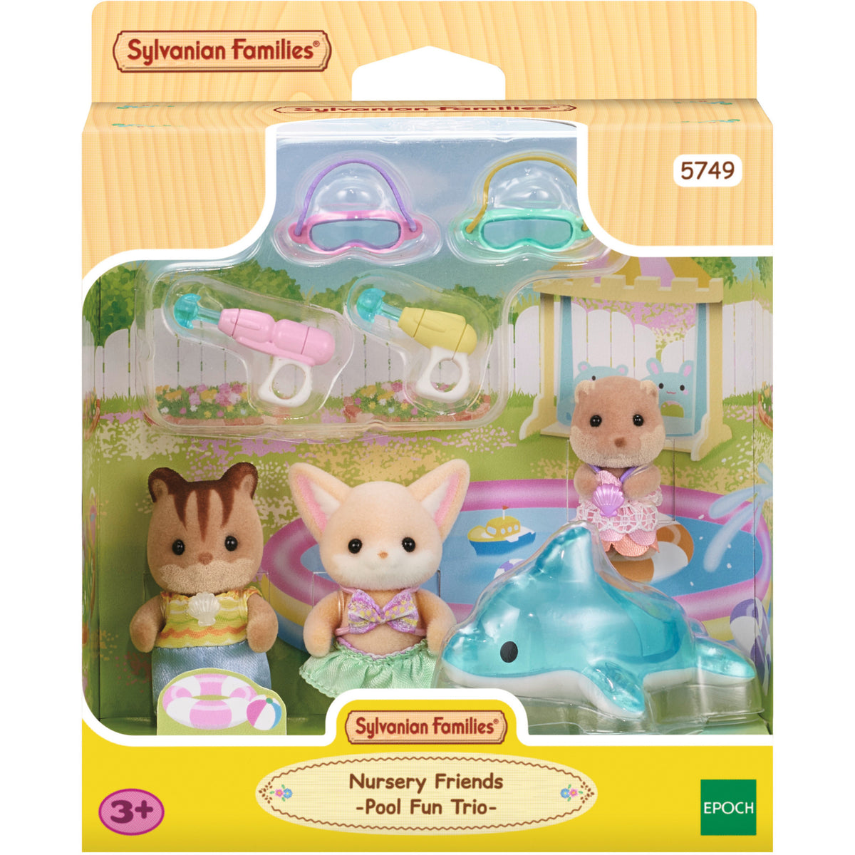 Sylvanian Families - Erlebniskindergarten Freunde Poolspass, Konstruktionsspielzeug