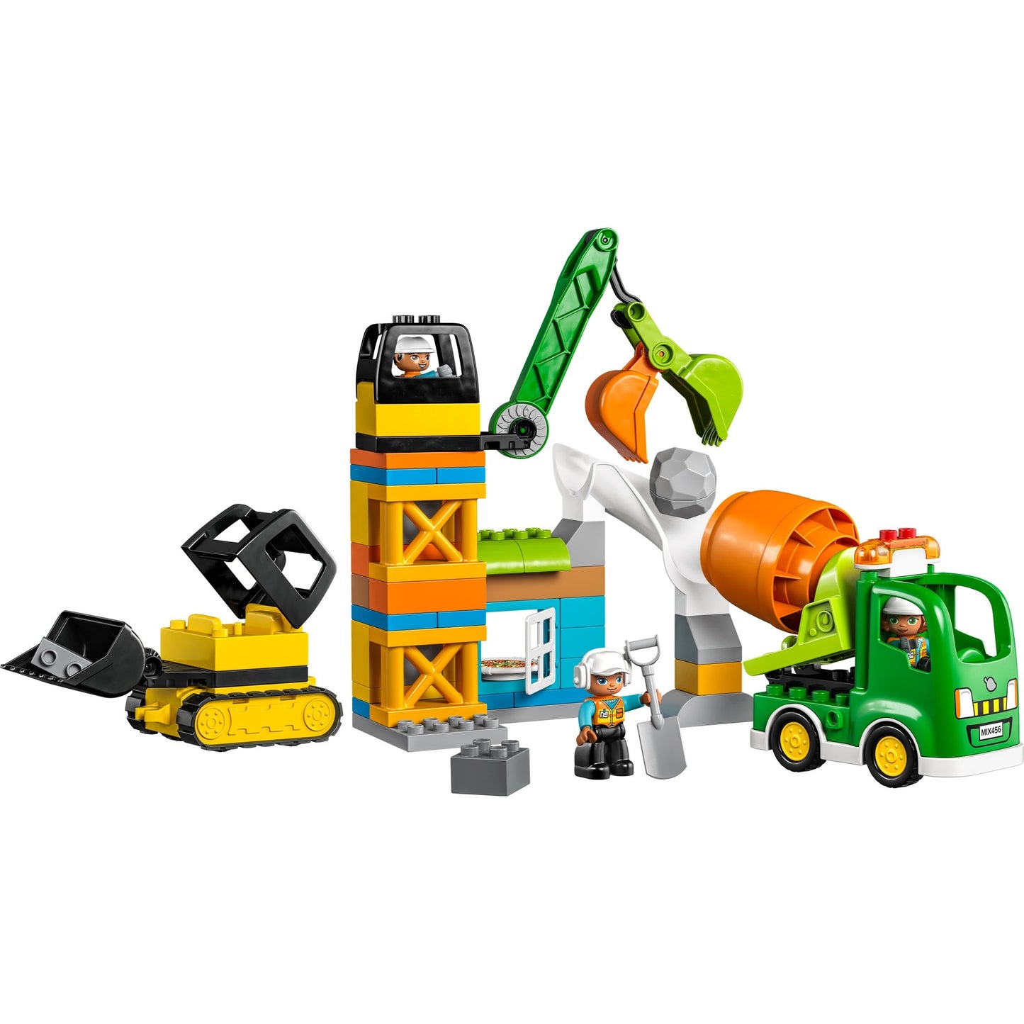 LEGO 10990 DUPLO Baustelle mit Baufahrzeugen, Konstruktionsspielzeug