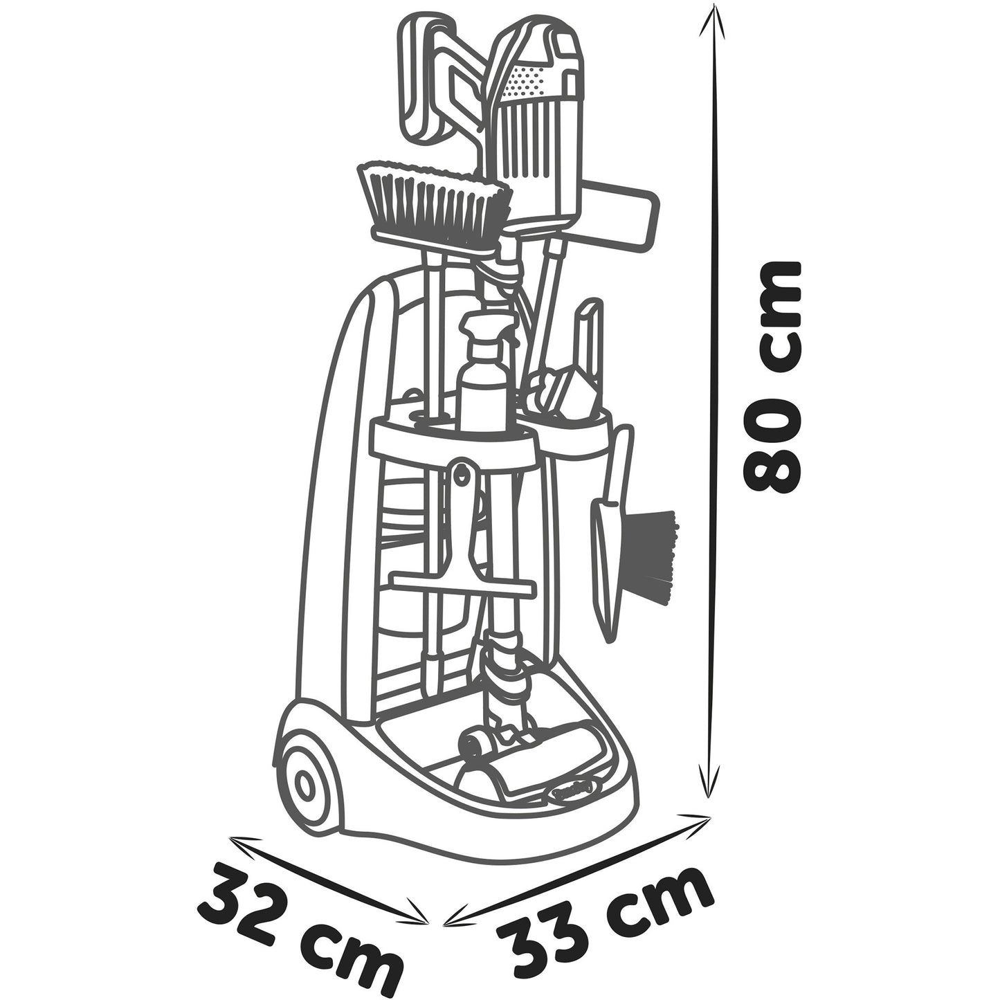 Rowenta Reinigungstrolley, Kinderhaushaltsgerät