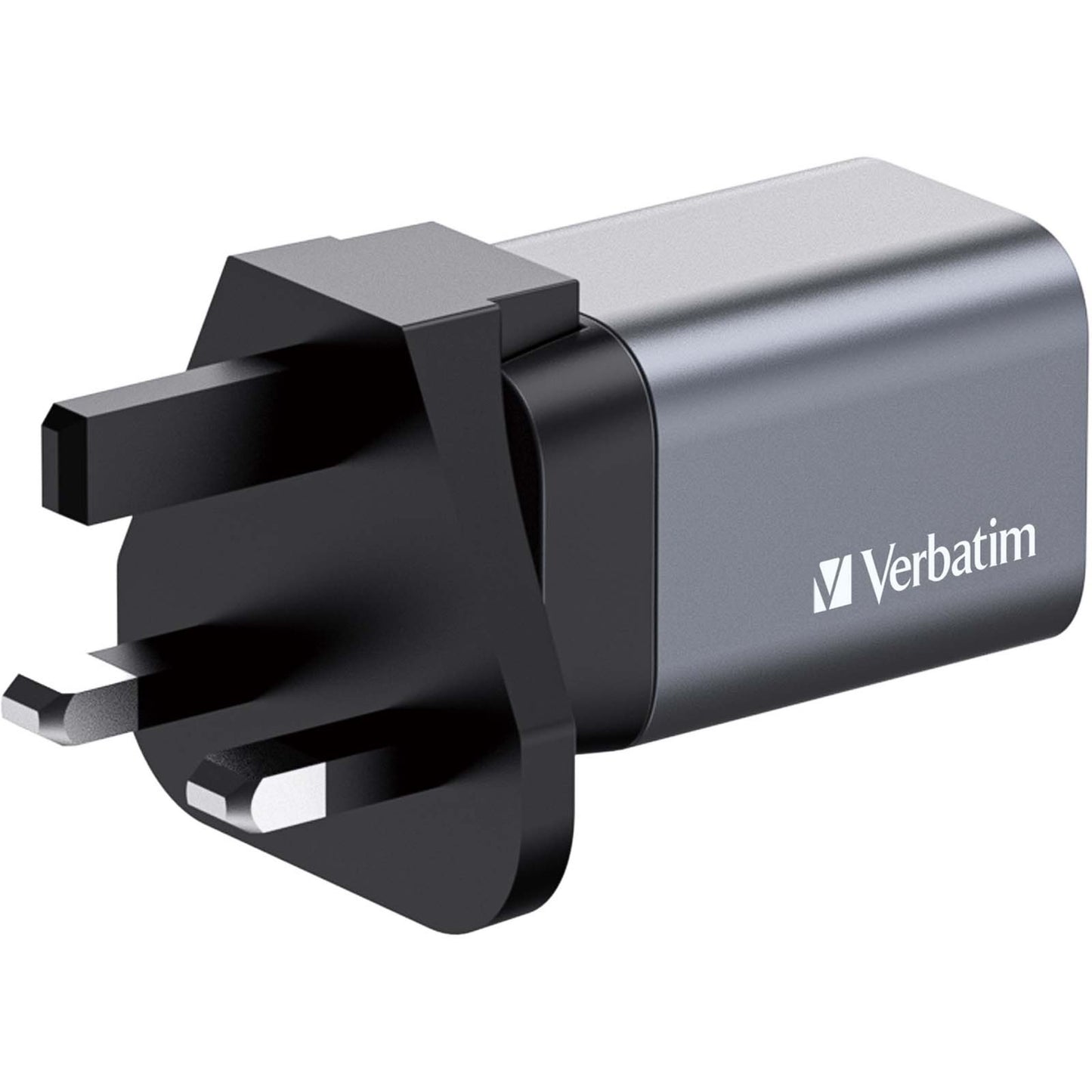 Verbatim GaN-Ladegerät 35W, 1x USB-A , 1x USB-C (grau, PD 3.0, QC 3.0)