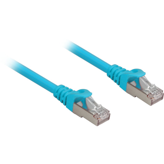 Sharkoon Patchkabel RJ45 Cat.6a SFTP (blau, 50 cm, LSOH (Halogenfrei))