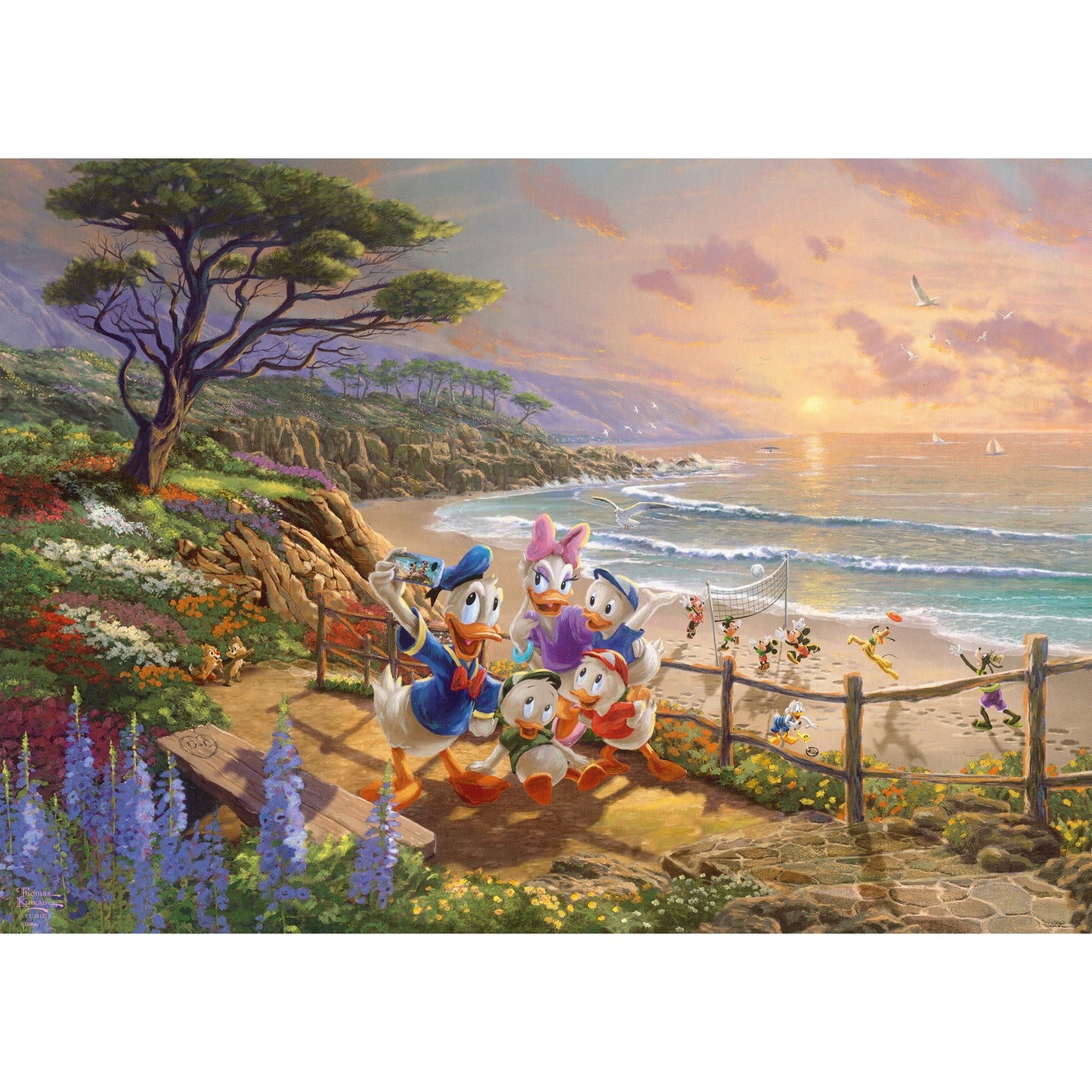 Schmidt Spiele Thomas Kinkade Studios: Disney - Donald and Daisy A Duck Day Afternoon (1000 Teile)
