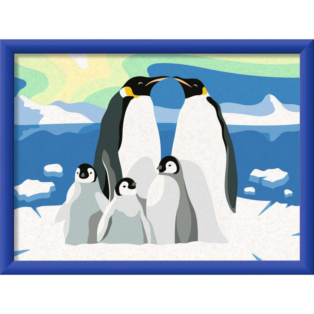 CreArt - Pinguin-Familie, Malen