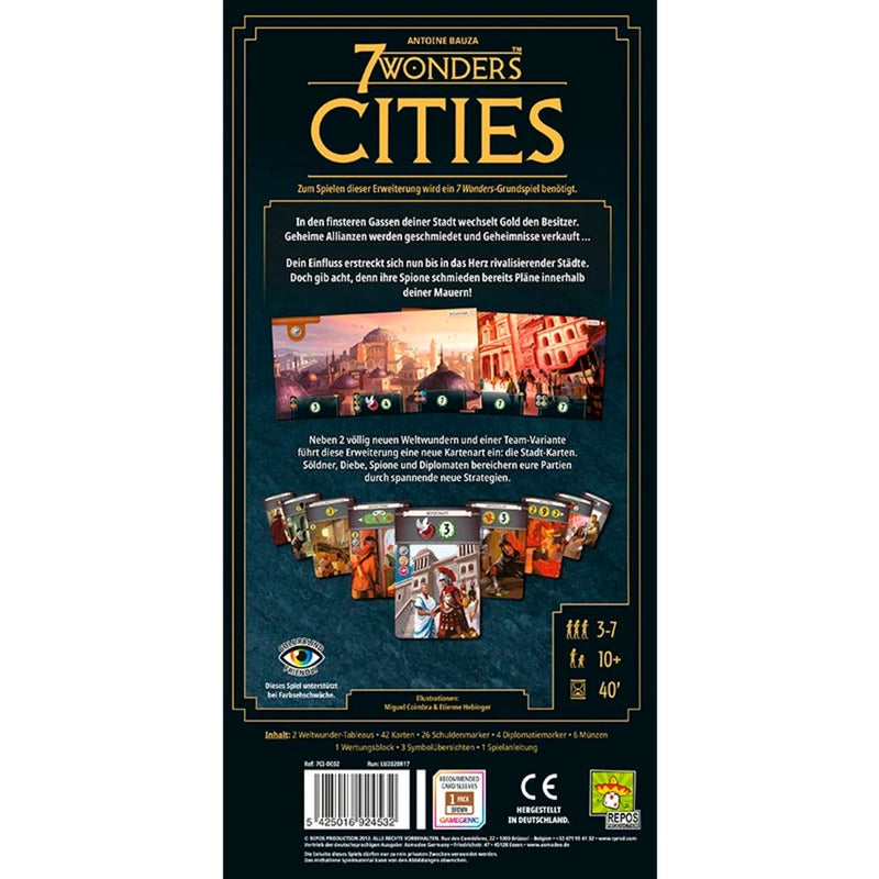 Asmodee 7 Wonders - Cities (neues Design), Brettspiel