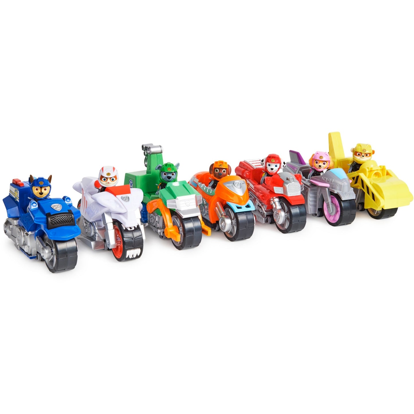 Spinmaster Paw Patrol Moto Pups Rubbles Motorrad (gelb, mit Spielfigur)