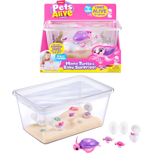 Pets Alive - Mama Turtle & Baby Surprise, Spielfigur