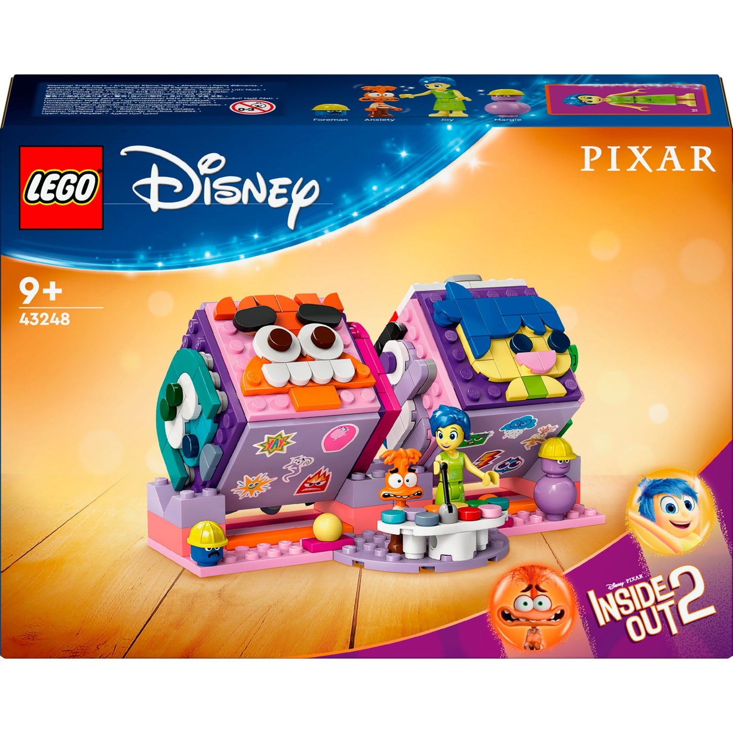 LEGO 43248 Disney Pixar Alles steht Kopf 2 Stimmungswürfel, Konstruktionsspielzeug