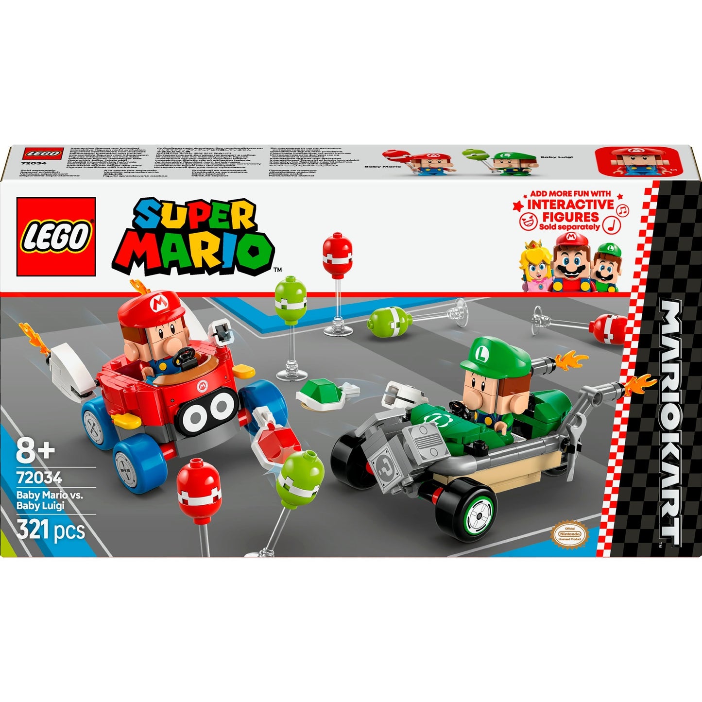 LEGO 72034 Super Mario - Mario Kart: Baby Mario vs. Baby Luigi