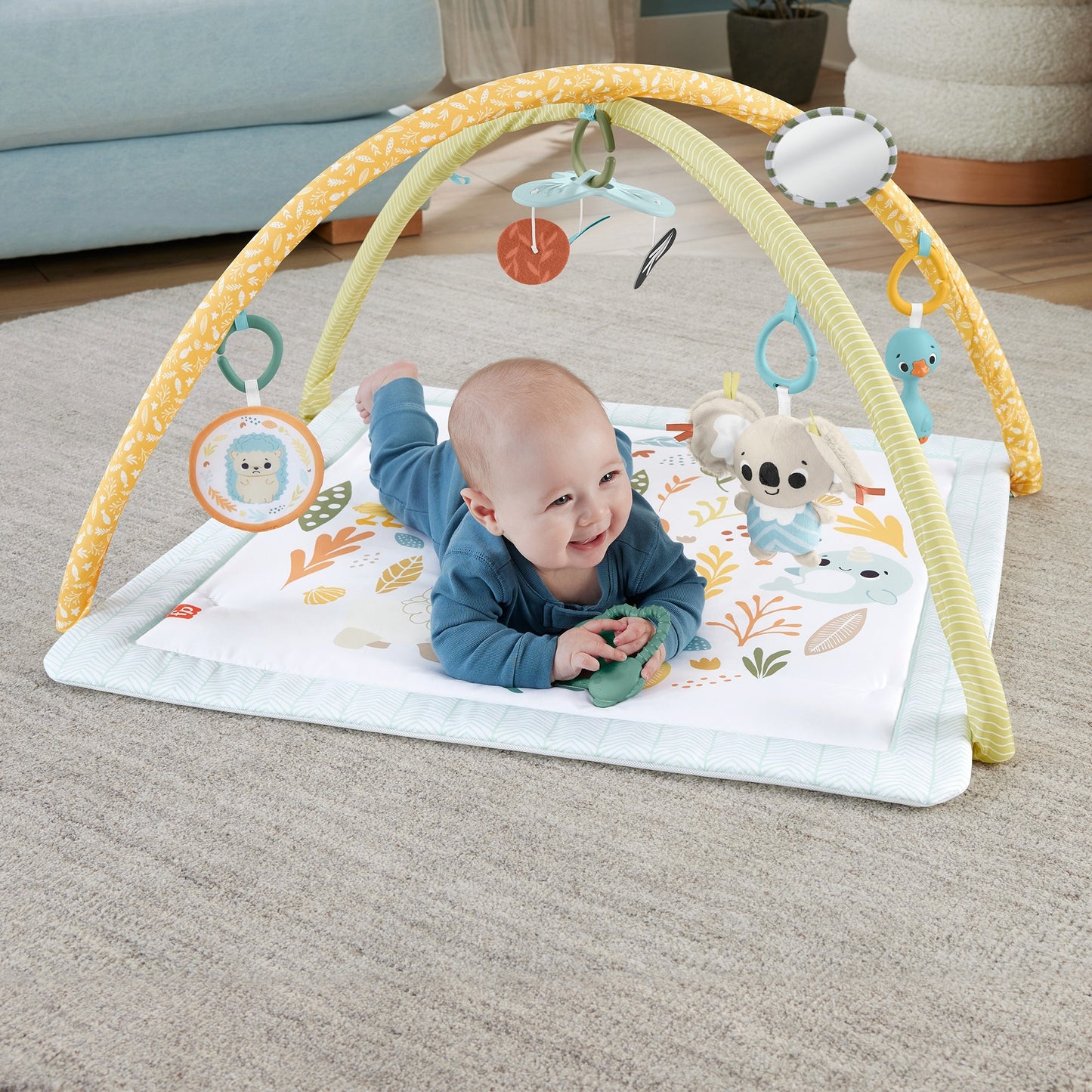 Fisher-Price Simply Senses Newborn Gym (Sensimals '24), Spielbogen/Decke