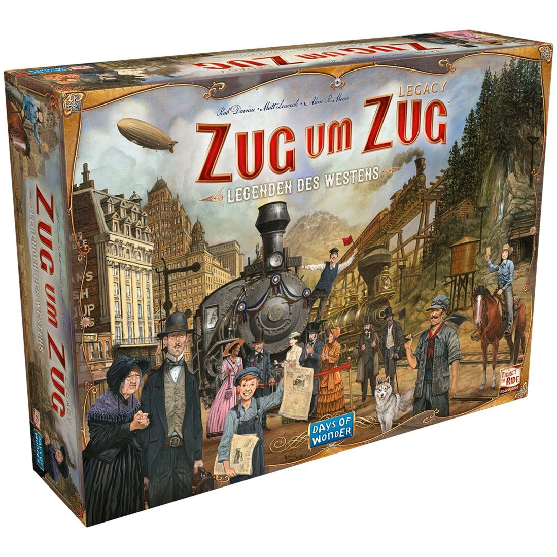 Asmodee Zug um Zug Legacy: Legenden des Westens, Brettspiel