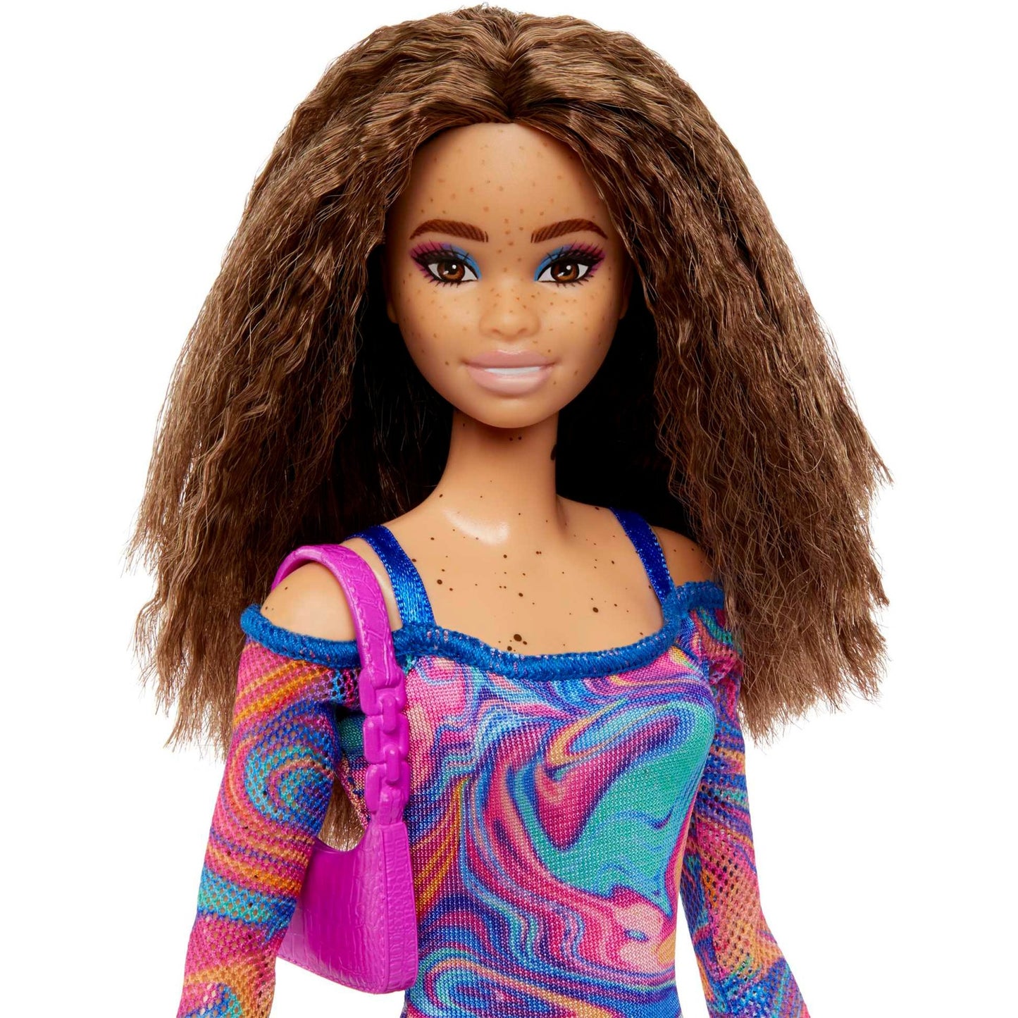 Barbie Barbie Fashionistas-Puppe mit gekrepptem Haar und Sommersprossen