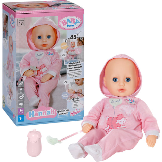 BABY born Hannah Spiel mit mir 36cm, Puppe