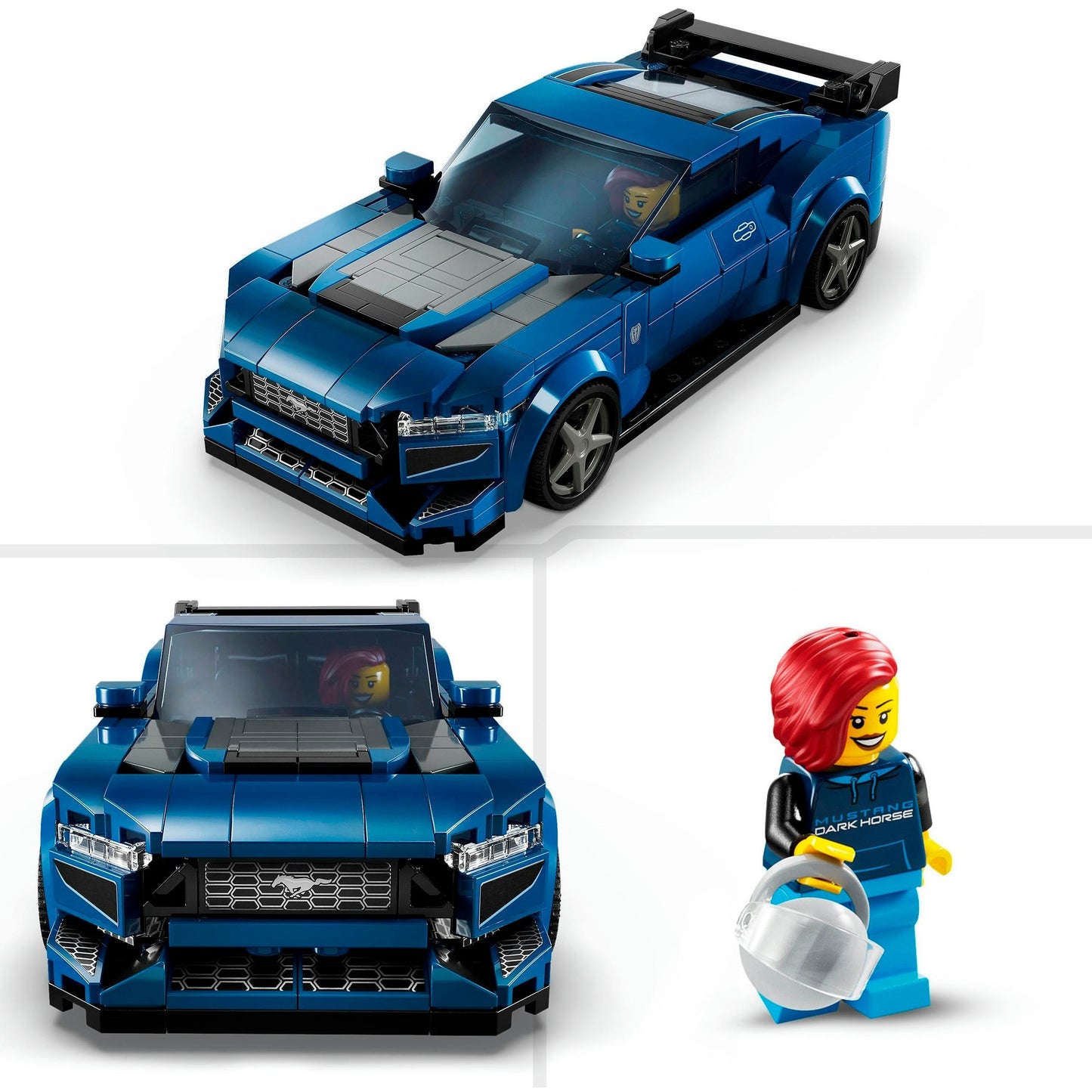 LEGO 76920 Speed Champions Ford Mustang Dark Horse Sportwagen, Konstruktionsspielzeug