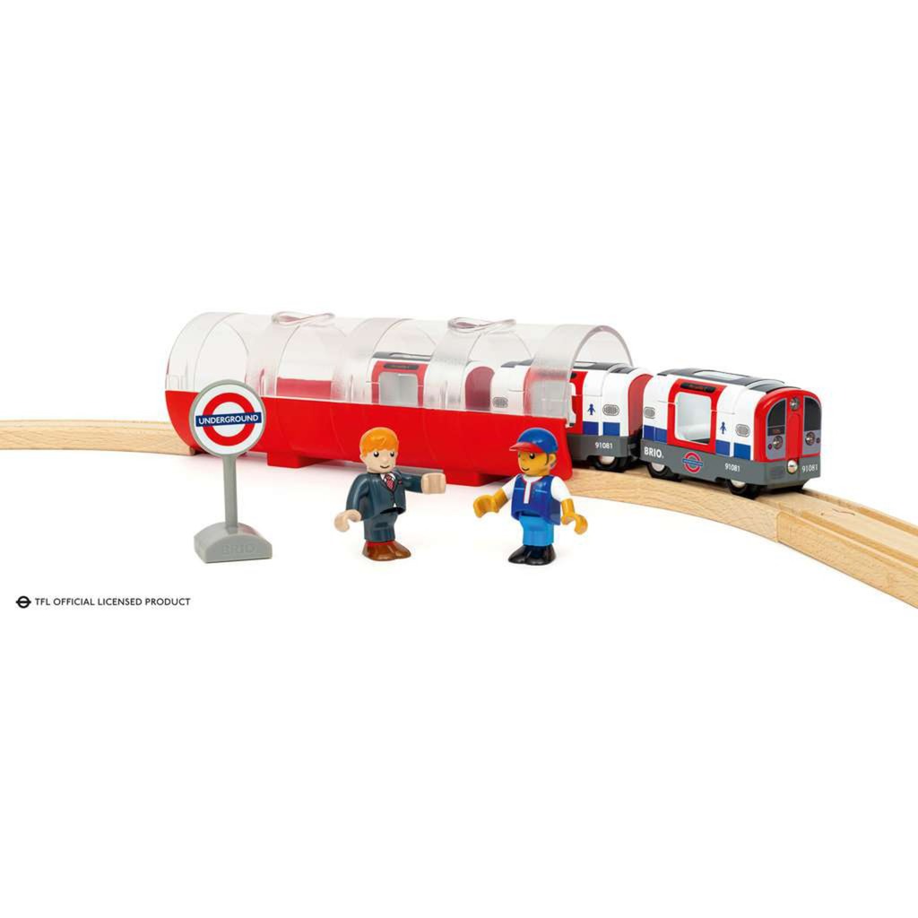 BRIO World Londoner U-Bahn mit Licht und Sound, Spielfahrzeug