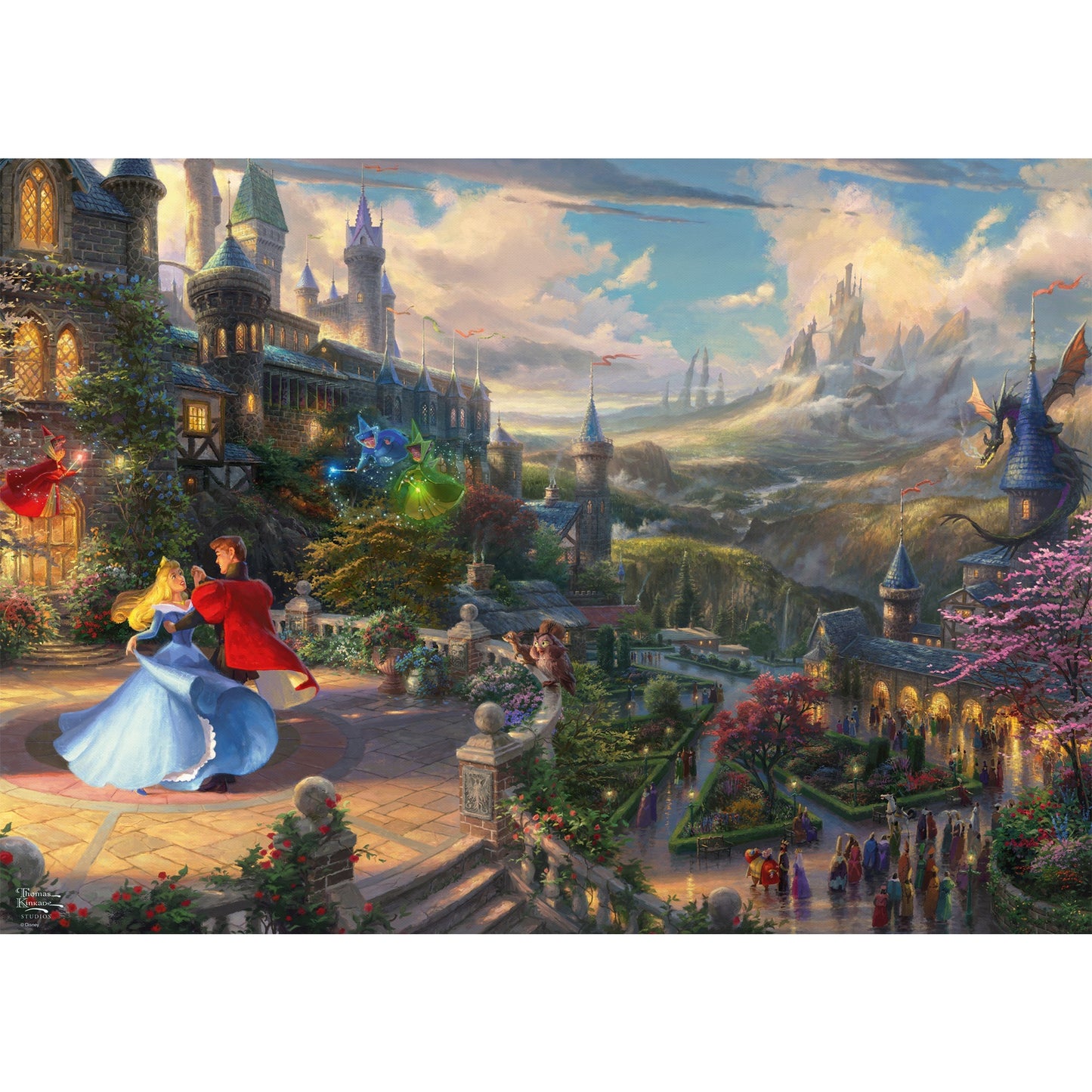 Schmidt Spiele Thomas Kinkade Studios: Sleeping Beauty Dancing in the Enchanted Light (Disney Dreams Collections)