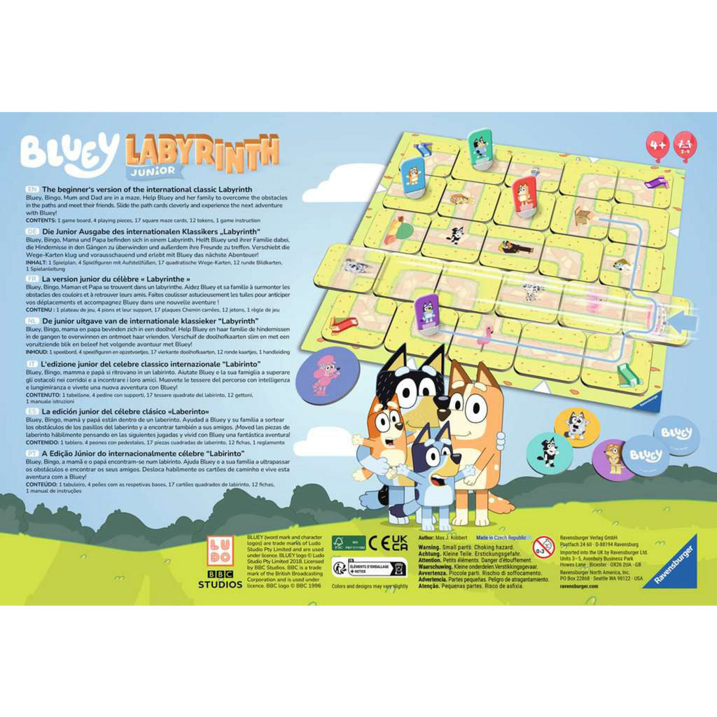 Bluey Junior Labyrinth, Brettspiel