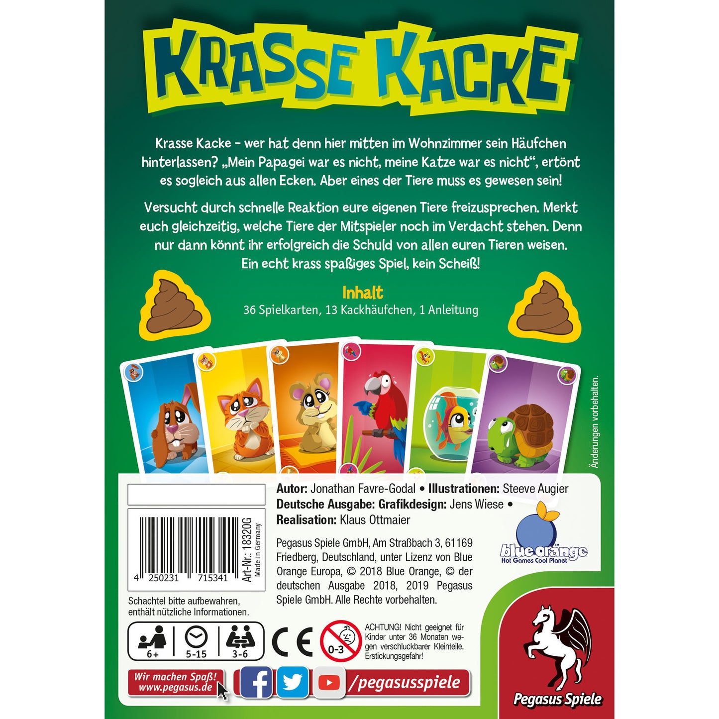 Krasse Kacke, Kartenspiel