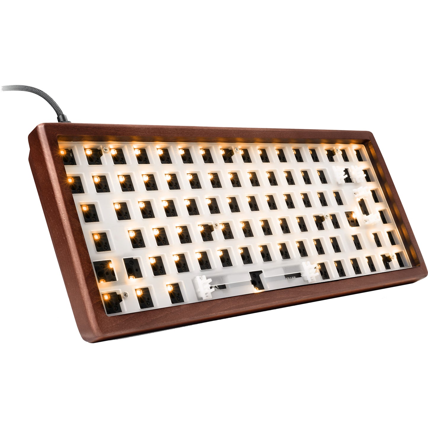 SKILLER SGK50 S3 Wood Barebone, Gaming-Tastatur