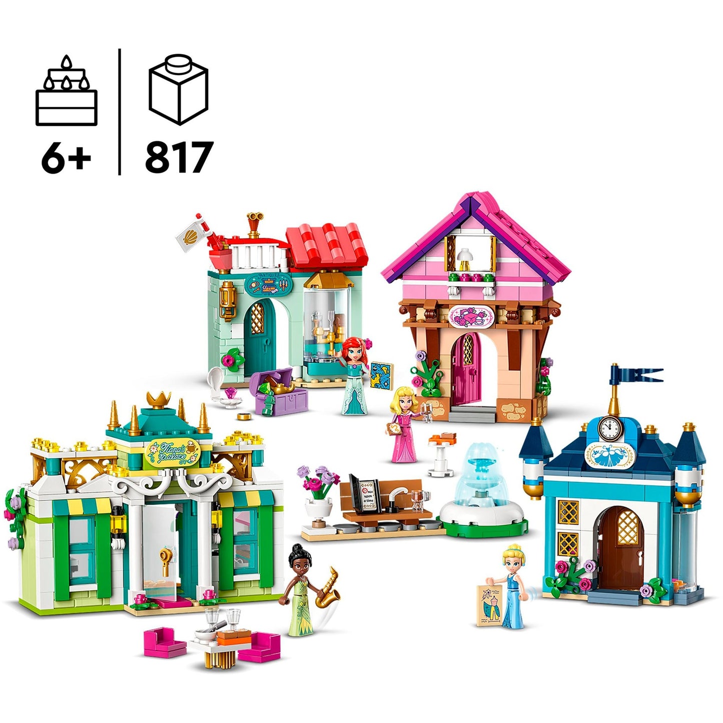 LEGO 43246 Disney Princess Disney Prinzessinnen Abenteuermarkt, Konstruktionsspielzeug