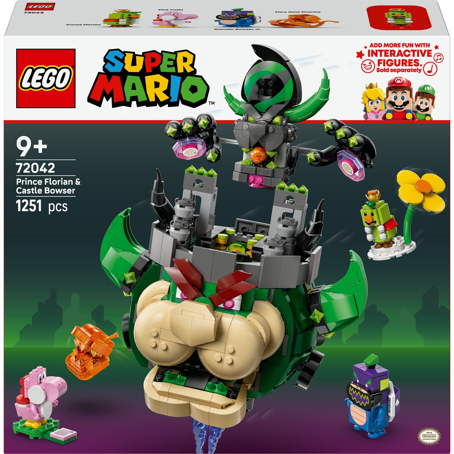 72042 Super Mario Prinz Florian & Schloss-Bowser, Konstruktionsspielzeug