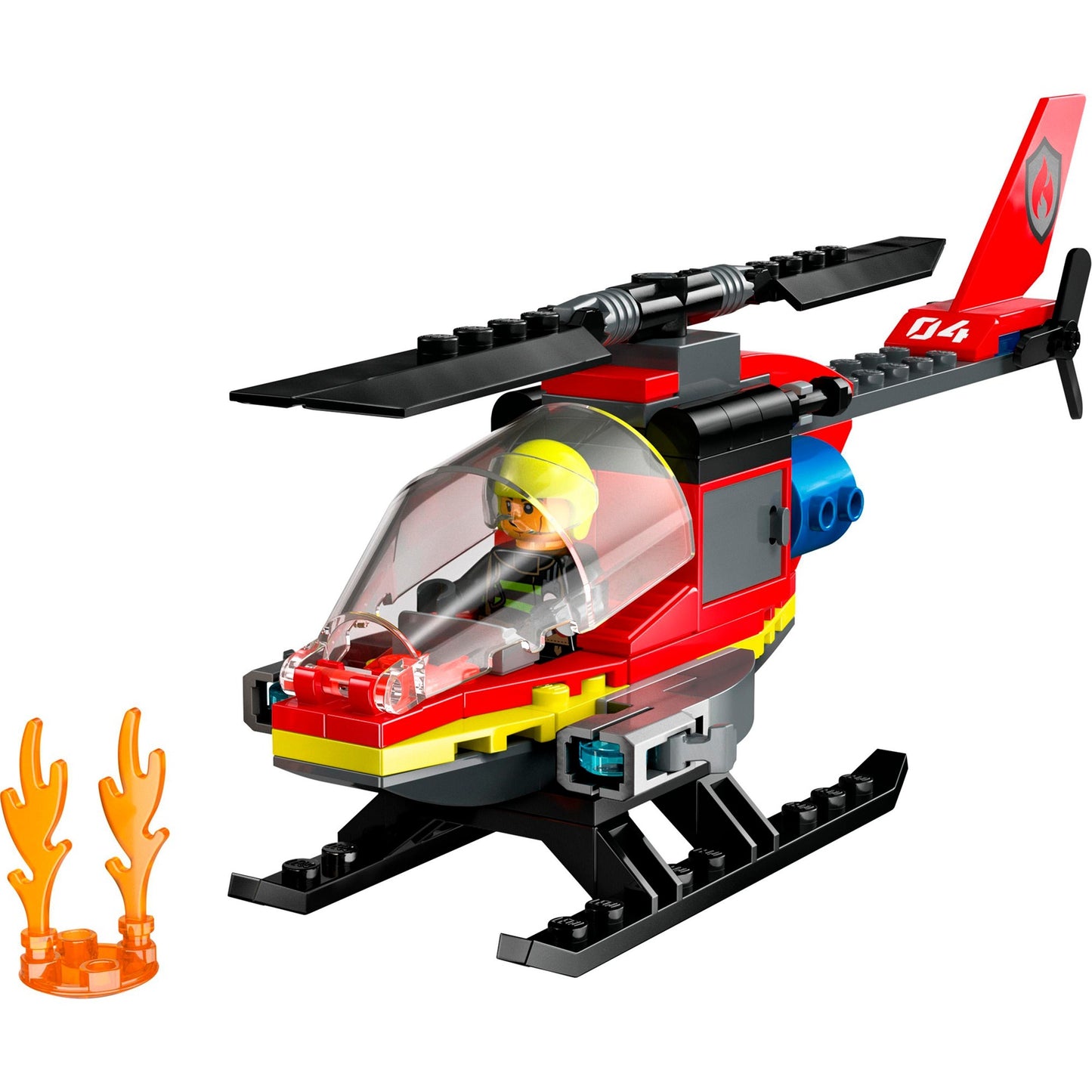 LEGO 60411 City Feuerwehrhubschrauber, Konstruktionsspielzeug