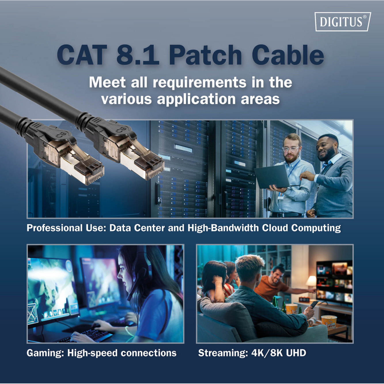 Patchkabel Cat 8.1 S-FTP 1 Meter