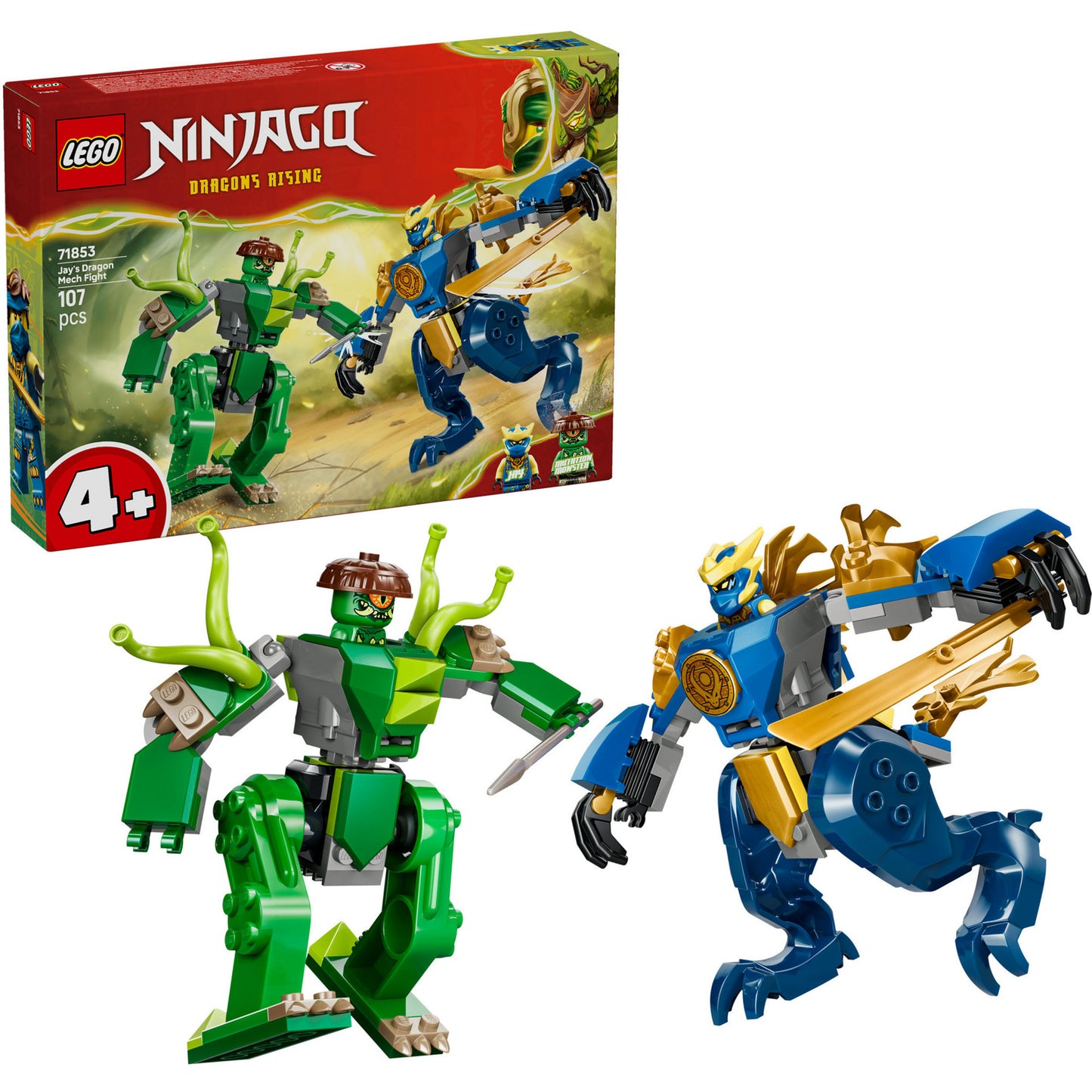 71853 Ninjago Duell mit Jays Drachen-Mech, Konstruktionsspielzeug