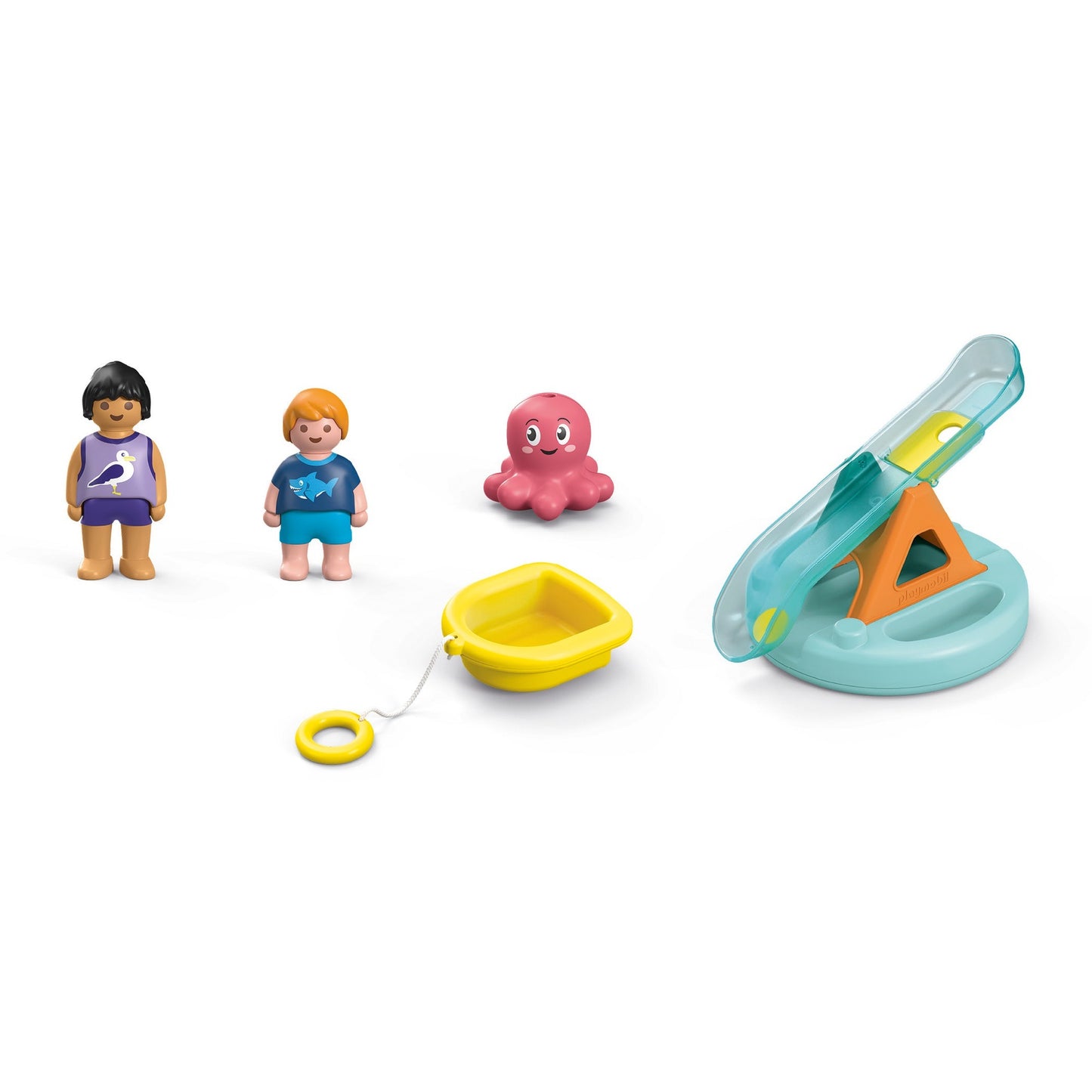 Playmobil 71687 Junior Aqua: Badeinsel mit Wasserrutsche