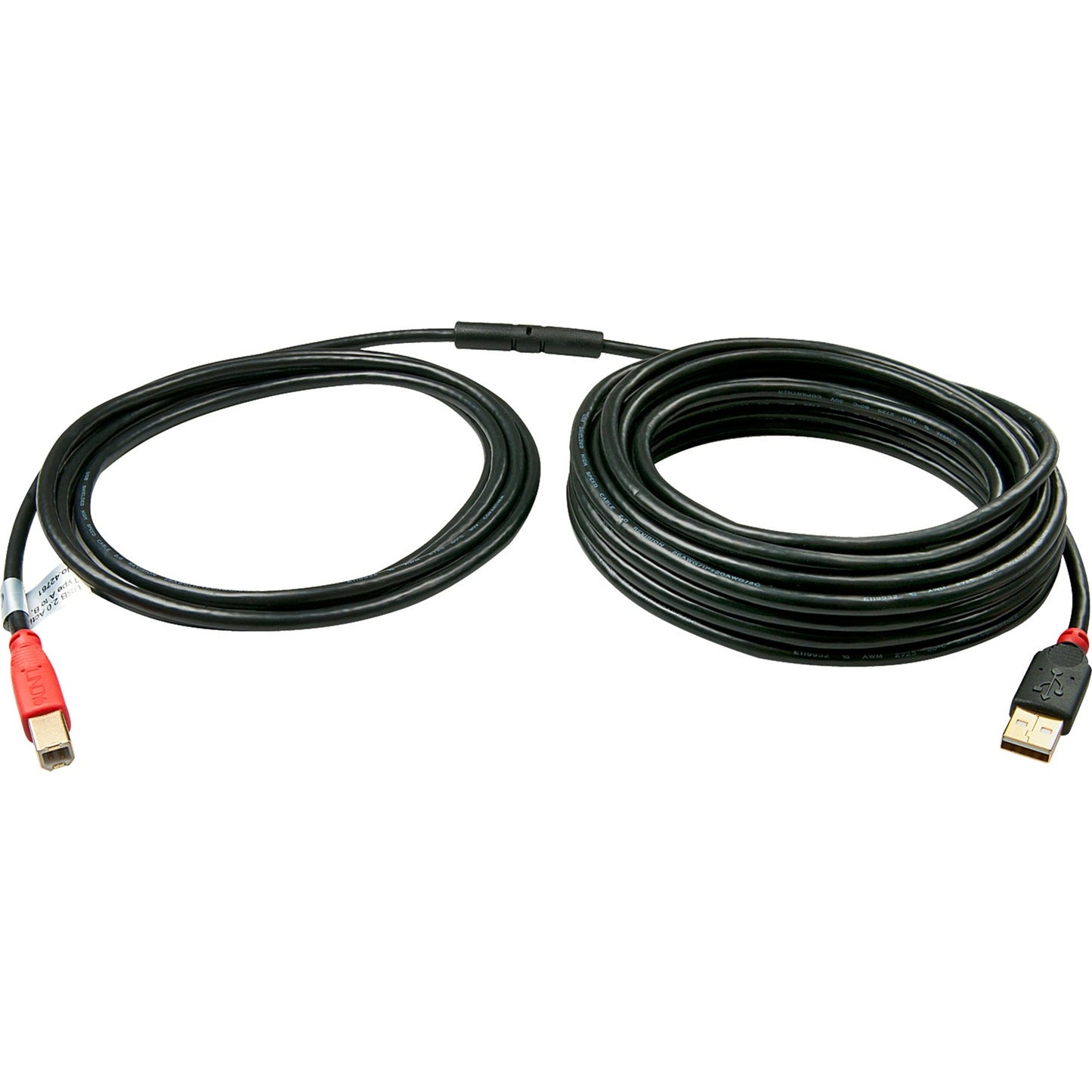 Lindy USB 2.0 Aktivkabel, USB-A Stecker > USB-B Stecker (schwarz, 10 Meter)