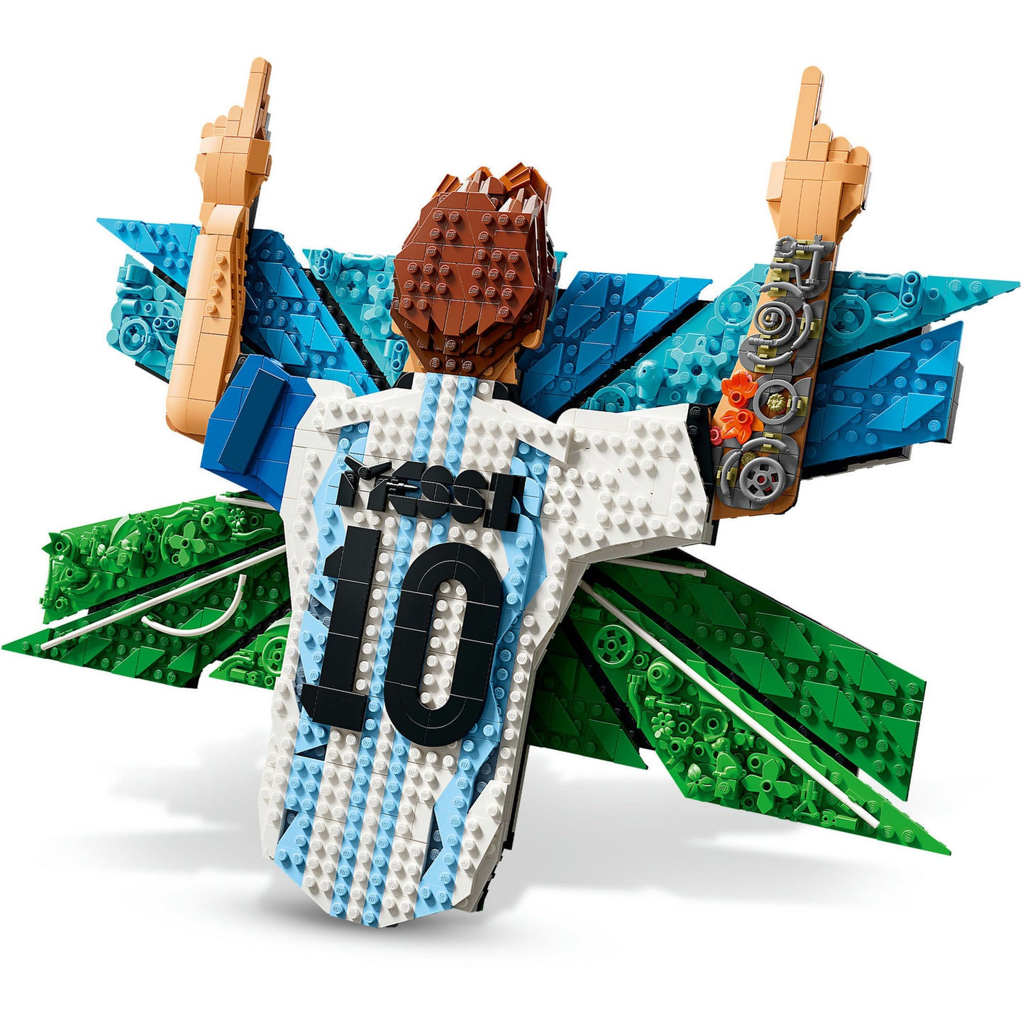 43018 43018 Editions Lionel Messi  Torjubel, Konstruktionsspielzeug