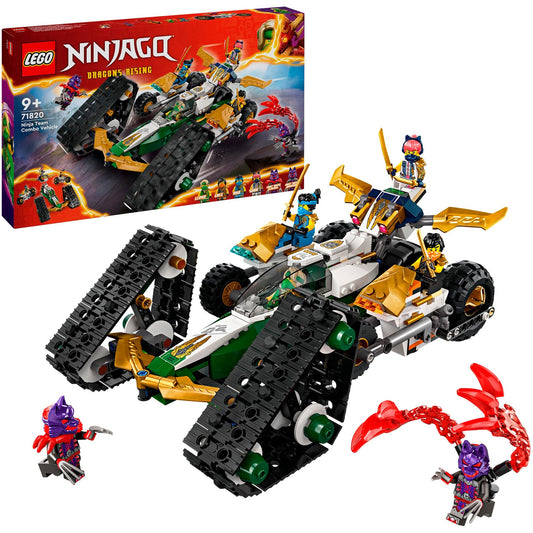 LEGO 71820 Ninjago Kombi-Raupe des Ninja-Teams, Konstruktionsspielzeug