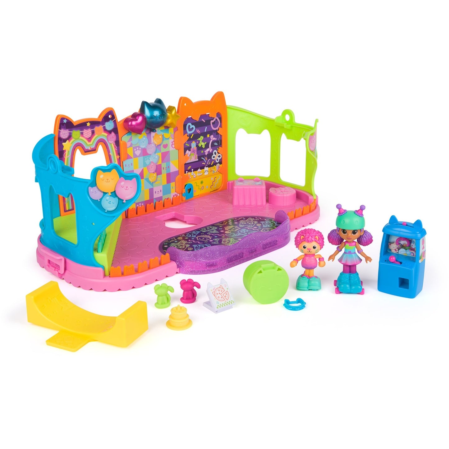 Spinmaster Gabby's Dollhouse Partyzimmer-Spielset - Skate Park Dachgeschoss