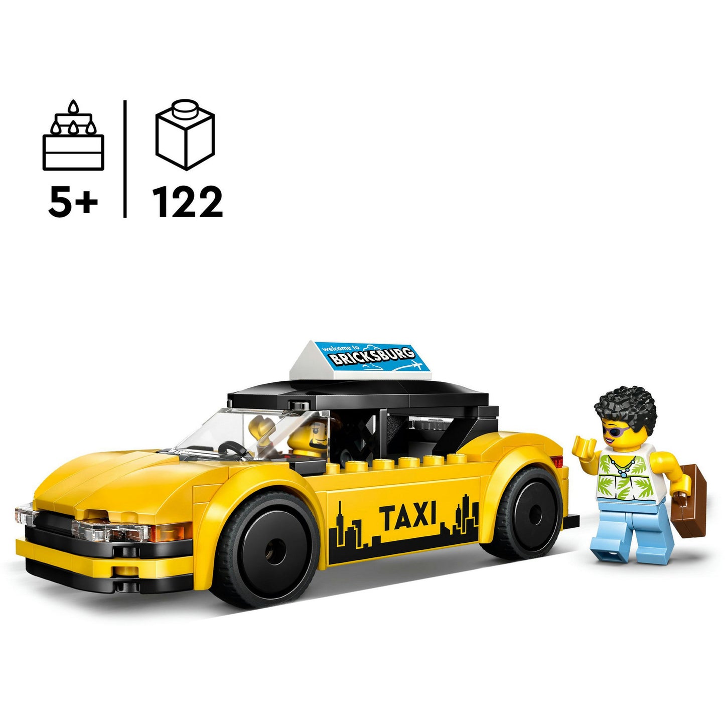 60487 City Gelbes Taxi, Konstruktionsspielzeug