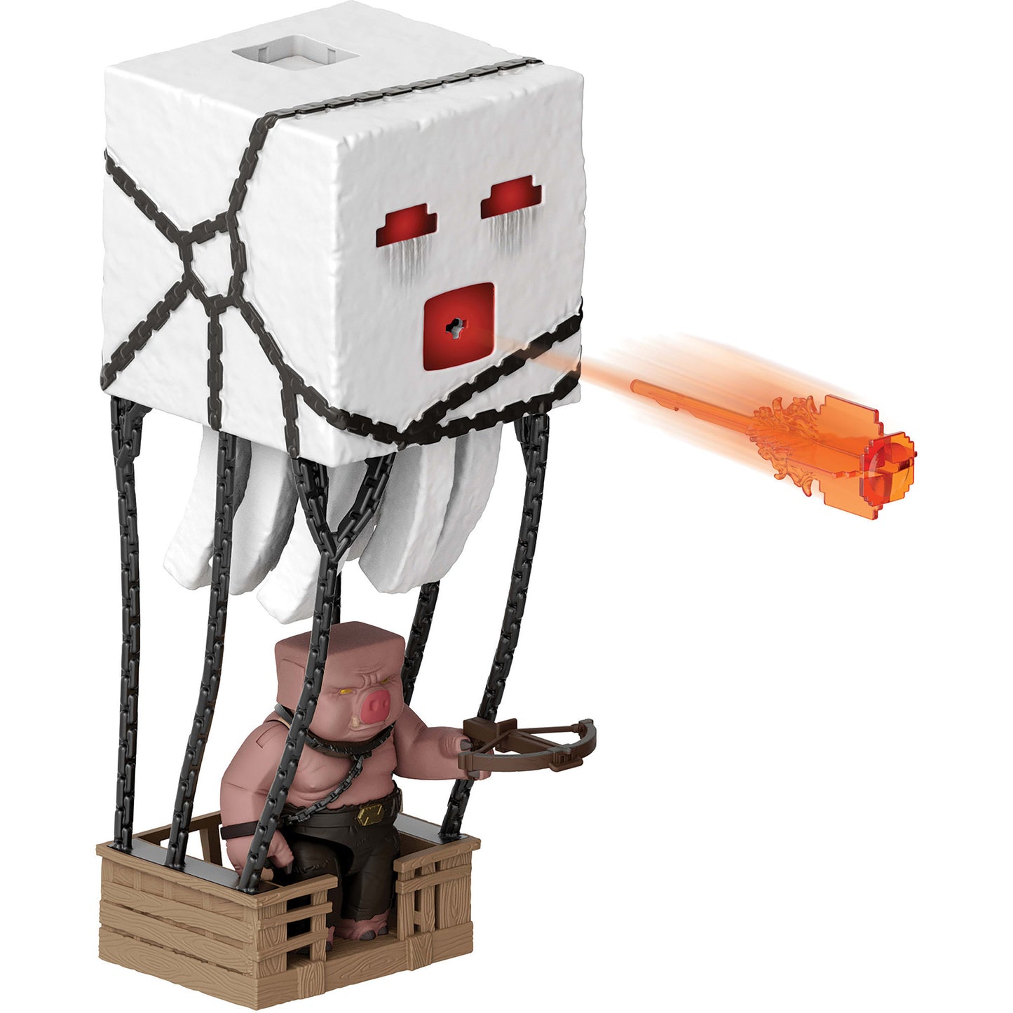 Minecraft Movie Ghast mit Feuerattacke, Spielfigur