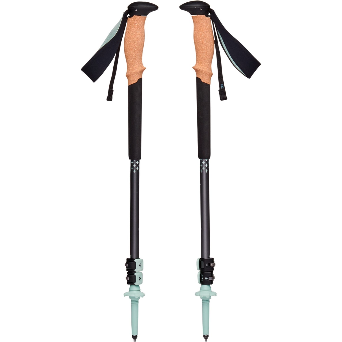 Black Diamond Trekkingstöcke Pursuit S/M (grau/grün, 1 Paar, 100-125 cm)