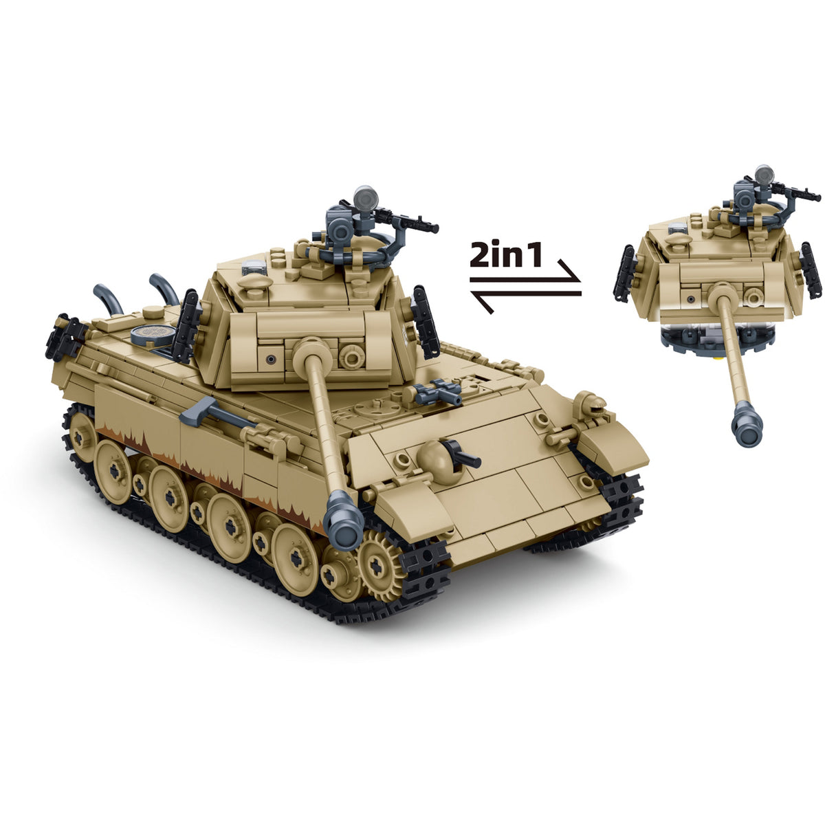ModelBricks Panzerkampfwagen V Panther Ausführung G, Konstruktionsspielzeug