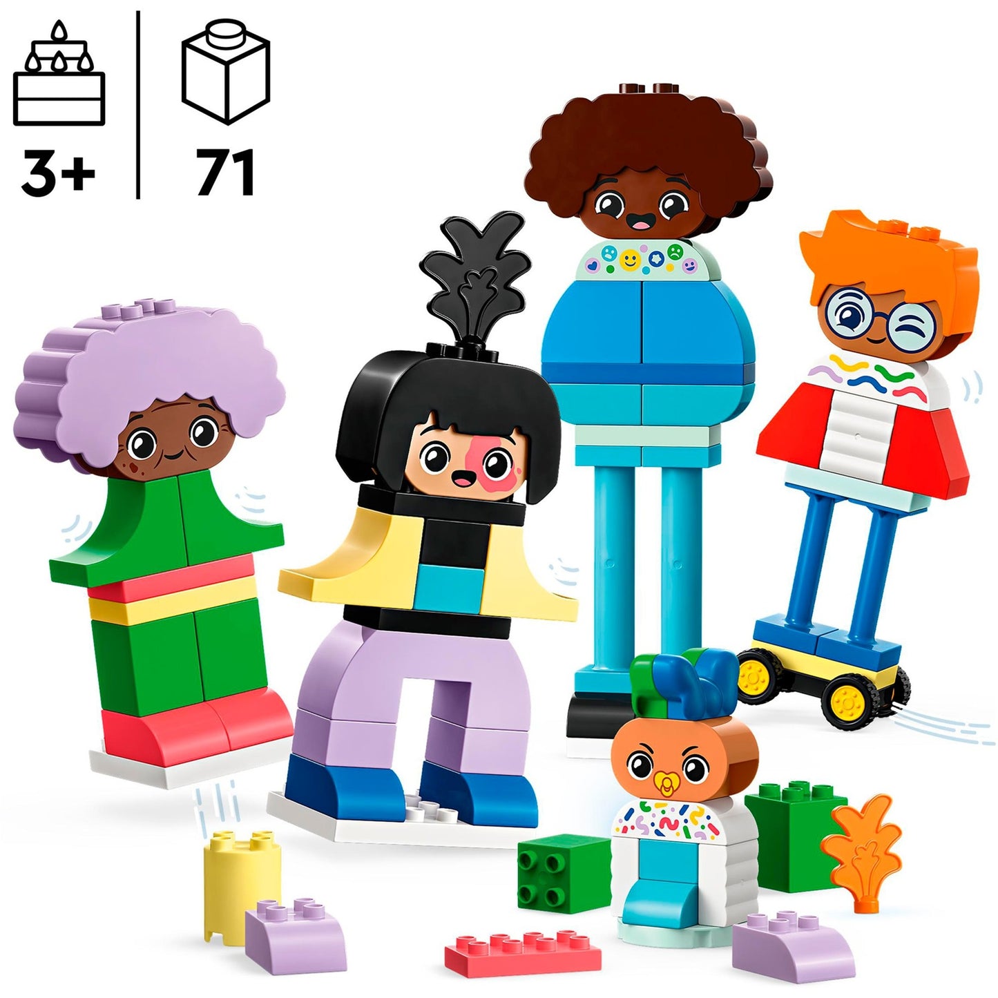 LEGO 10423 DUPLO Baubare Menschen mit großen Gefühlen, Konstruktionsspielzeug