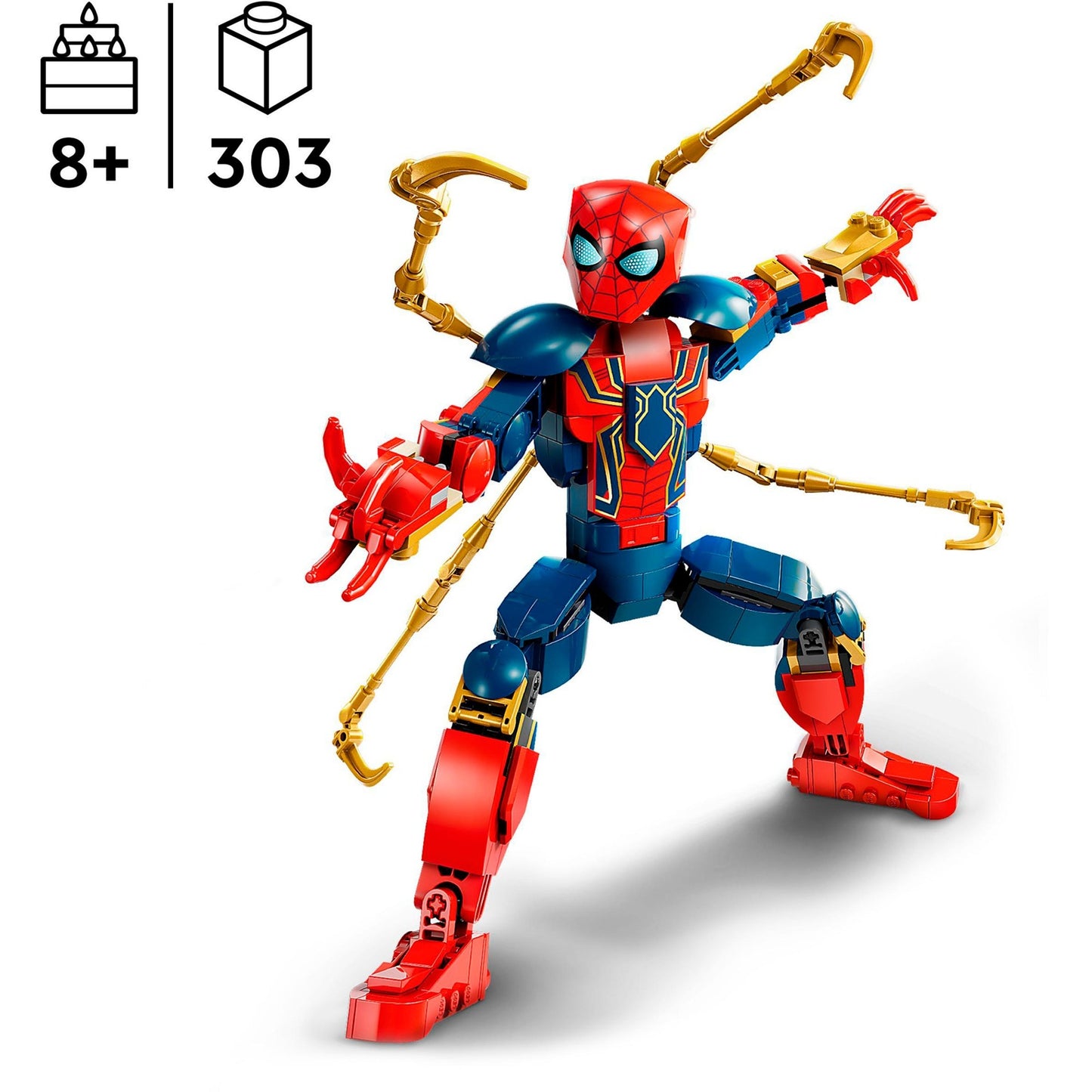 LEGO 76298 Marvel Iron Spider-Man Baufigur, Konstruktionsspielzeug