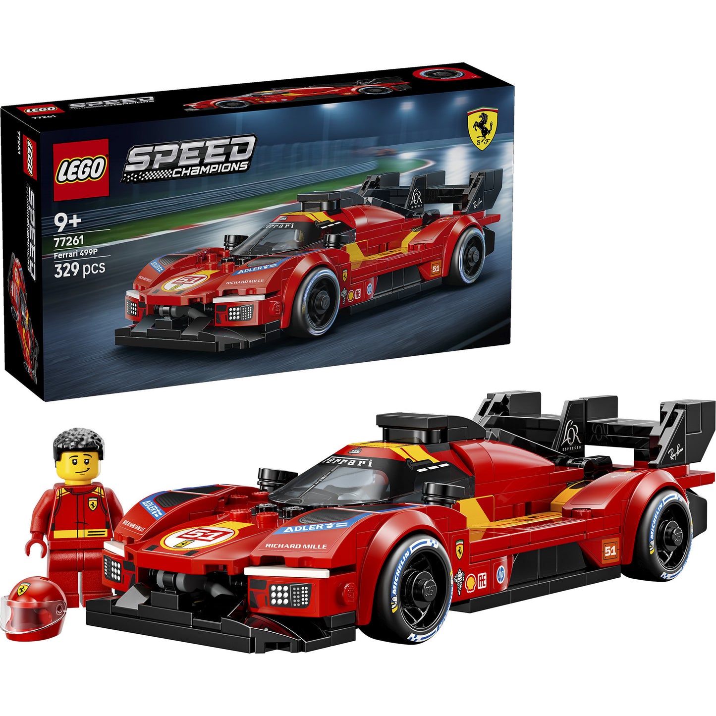 77261 Speed Champions Ferrari 499P, Konstruktionsspielzeug