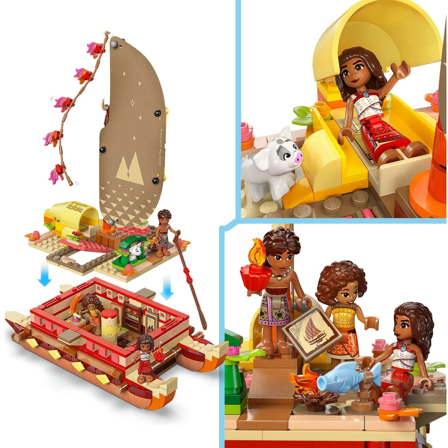 43270 Disney Princess Vaianas Abenteuerfloss, Konstruktionsspielzeug