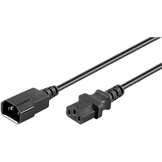 Goobay Kaltgeräte-Verlängerungskabel (schwarz, 5 Meter)