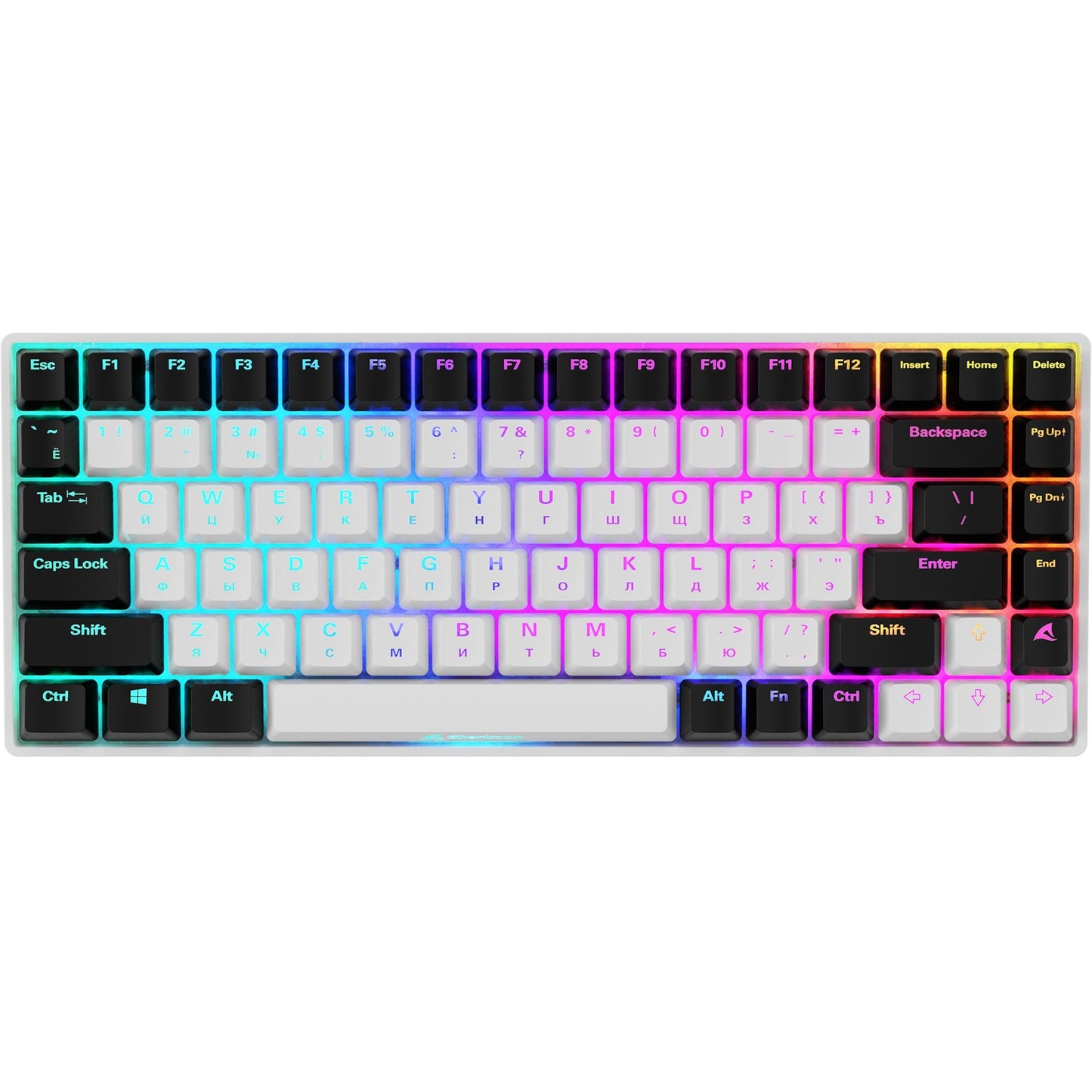 Sharkoon SKILLER SGK50 S3 (weiss, RU-Layout, Gateron Yellow)