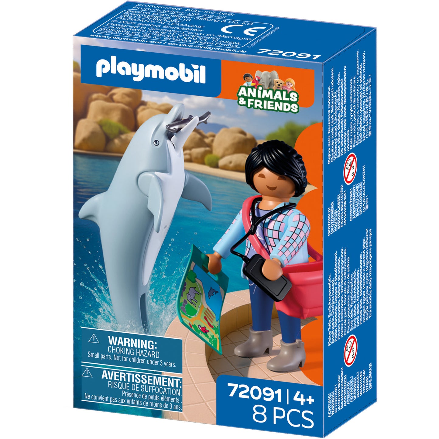 72091 Animals & Friends Zoo: Delfin und Besucherin, Konstruktionsspielzeug