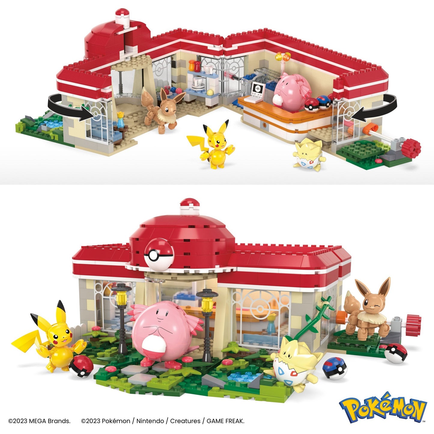 Mattel MEGA Pokémon Waldspaß Poké-Center, Konstruktionsspielzeug