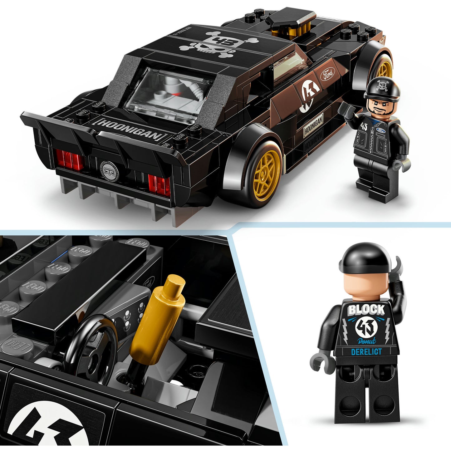 77262 Speed Champions Ken Blocks 1965 Ford Mustang Hoonicorn V1, Konstruktionsspielzeug