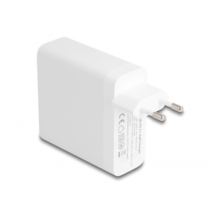 DeLOCK USB GaN Ladegerät 1x USB-C, 140 Watt (weiss, PD 3.1)