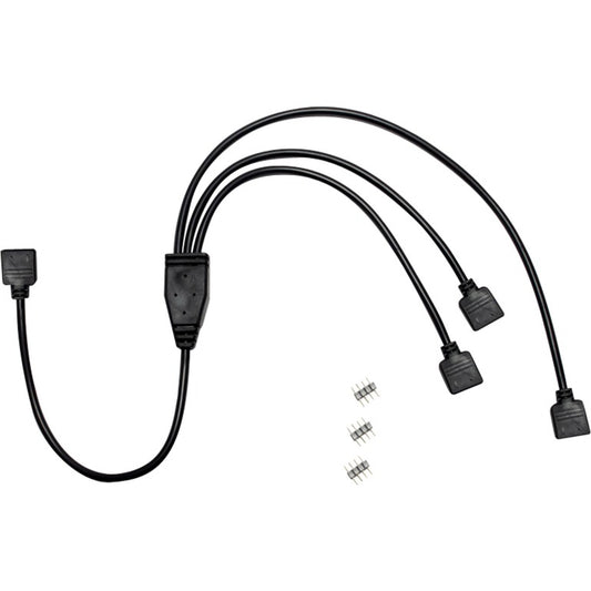 Inter-Tech RGB-Verteiler 3-fach (schwarz, 480cm)
